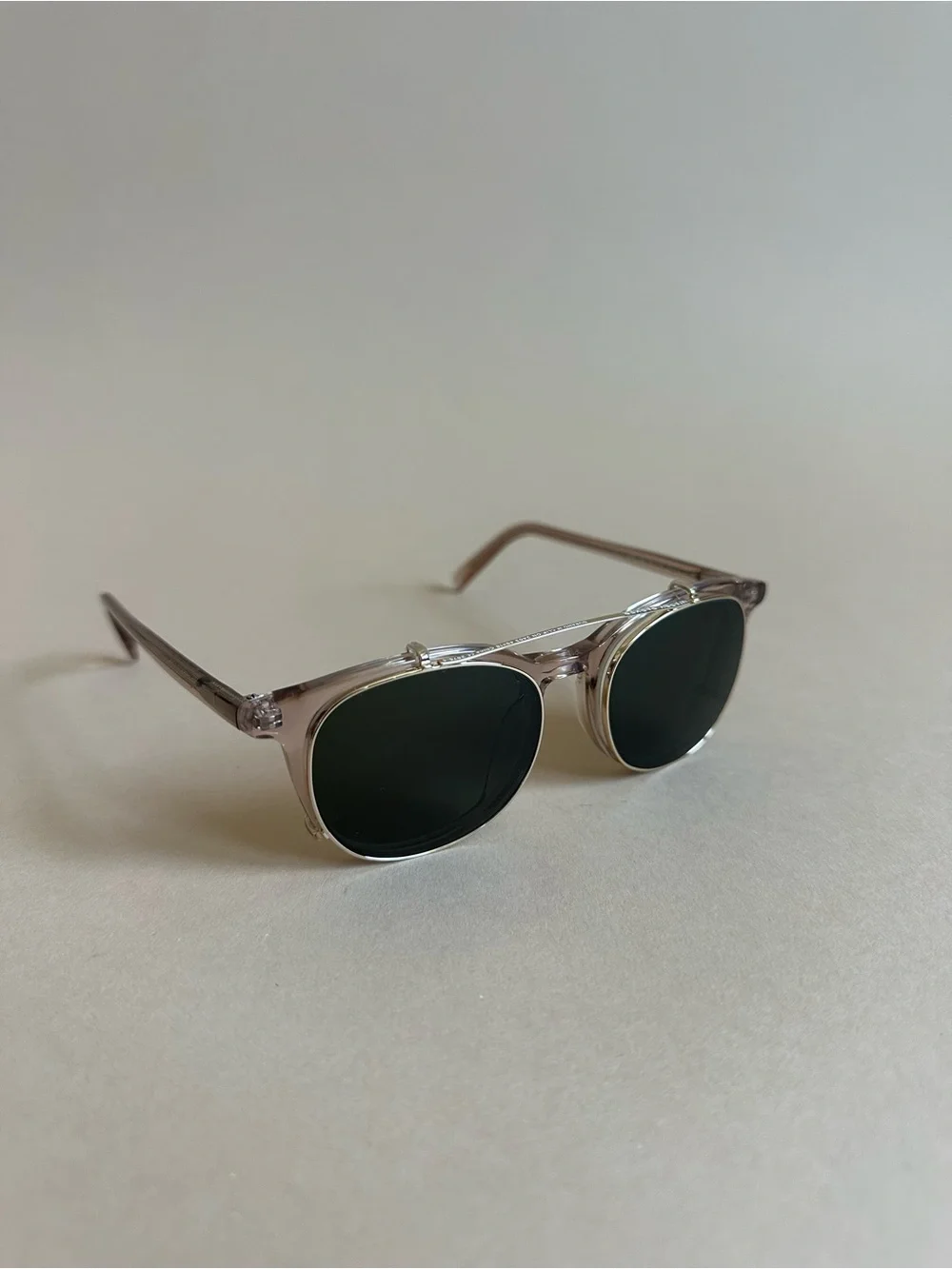 Warby Parker Durand M 688 48-18-142 Eyeglasses Frames With Sunglasses Attachment
